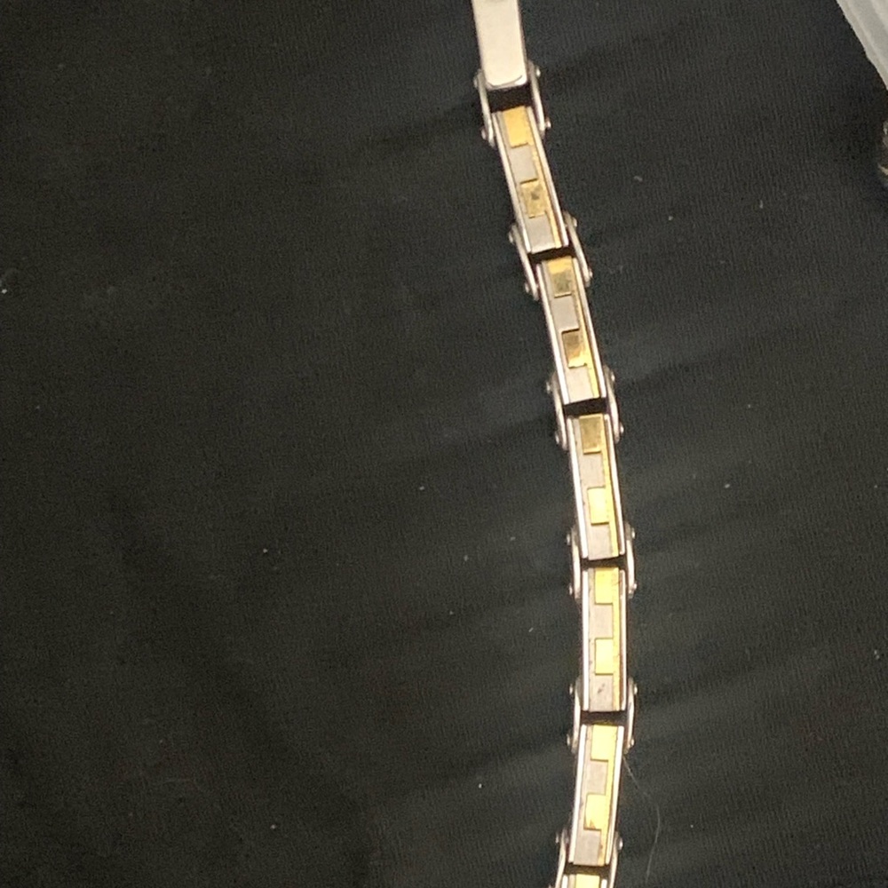 Two-Tone Gold & Silver Link Bracelet